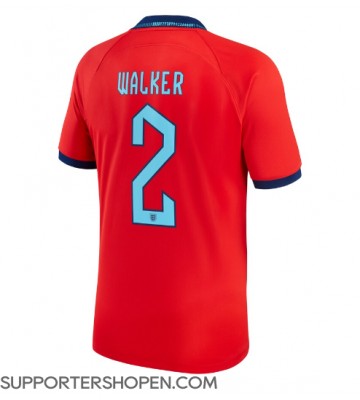 England Kyle Walker #2 Borta Matchtröja VM 2022 Kortärmad